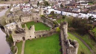 Chepstow Castle  Castell Casgwent  Drone Footage [upl. by Johiah]