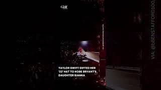 WATCH TAYLOR SWIFT GIFTING HER 22 HAT TO KOBE BRYANTS DAUGHTER BIANKA [upl. by Roydd703]