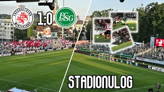 Traumtor zum Sieg FC Winterthur vs FC StGallen Stadionvlog 20072024 [upl. by Eitsrik]