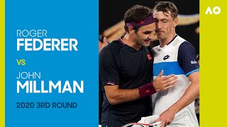 Roger Federer vs John Millman in fiveset thriller amp super tiebreak  Australian Open 2020 Round 3 [upl. by Elidad587]