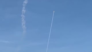 Rockets across the sky in Israel [upl. by Walton]