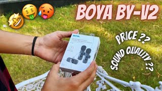 My New Wireless Mic 🤩  BOYA BYV2 🤑  Review 🔥 [upl. by Henig244]