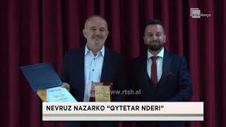 Bashkia e Kolonjës nderon me titullin “Qytetar Nderi” Nevruz Nazarkon [upl. by Assili]