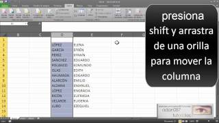 Excel ordenar una lista de nombres con apellido [upl. by Heriberto]