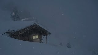 Epic Blizzard in Bavarian Alps┇Howling Wind amp Blowing Snow┇Sounds for Sleep Study amp Relaxation [upl. by Levenson]