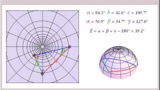 Spherical Trigonometry on a Gnomonic Projection [upl. by Atik]