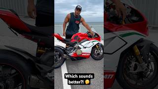 BEST Sounding Motorcycle 🤔 M1000rr VS Panigale V4 Speciale  🇩🇪 vs 🇮🇹 [upl. by Oned924]