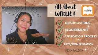 HIRING WEBLIO EIKAIWA TUTOR II QUALIFICATIONS II REQUIREMENTS II APPLICATION PROCESS II RATE [upl. by Kacey]