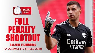 FULL PENALTY SHOOTOUT  Arsenal v Liverpool  FA Community Shield 2020 [upl. by Ycinuq]