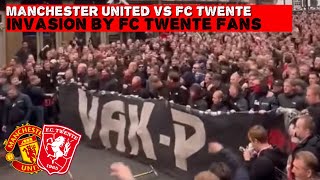 FANMARCH FC TWENTE FANS IN MANCHESTER  Manchet United vs FC Twente  25092024 [upl. by Nawat]