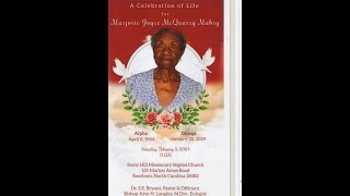 Musical celebration of Life for Marjorie Joyce McQuarry Mabry [upl. by Rahr]