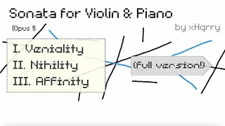 xHqrry  Sonata for Violin and Piano No 1 Op 1 [upl. by Reagan]