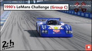 The 1990s LeMans Challenge Group C in AutomationGame [upl. by Gorlin]