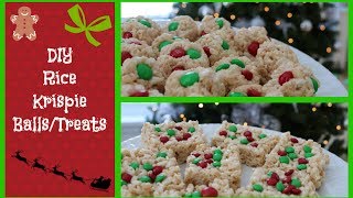 DIY MampM Rice Krispie BallsSquares [upl. by Drolet679]