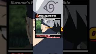 Nine Tails power is naruto anime sasuke kakashi [upl. by Suiramad499]