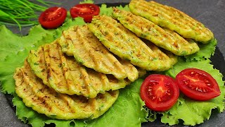 ИЗ КАБАЧКОВ ВМЕСТО ОЛАДИЙ Кабачковые Вафли на гриле Как же это вкусно просто и без кучи масла [upl. by Andrea]