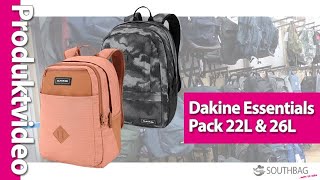 Dakine Rucksack Essentials Pack 22L amp 26L  Produktvideo [upl. by Wolff525]