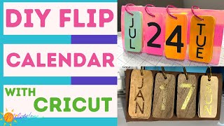 Cricut DIY Flip Calendar  Melody Lane [upl. by Oleic]