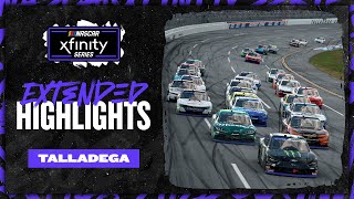 NASCAR Official Extended Highlights Xfinity Series from Talladega [upl. by Hallock]