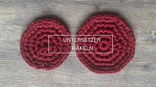 Untersetzer häkeln  schnell und einfach gemacht [upl. by Aicissej289]