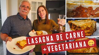 Cocinando LASAGNA de Carne  LASAÑA Vegetariana en Casa  Típica COMIDA ITALIANA Rápida y Fácil [upl. by Eicyak]