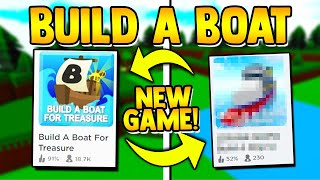 the NEW BUILD A BOAT GAME in Roblox [upl. by Elfrida927]