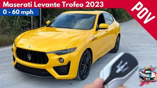 Maserati Levante Trofeo 2023  Exhaust Sound amp 060 POV4K [upl. by Geilich]