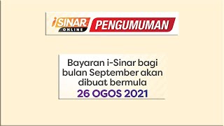 Bayaran iSinar bulan September dibuat mulai esok Bagaimana pula dengan status bayaran iCitra [upl. by Rashidi782]