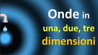 ONDE in una due tre dimensioni [upl. by Dexter]