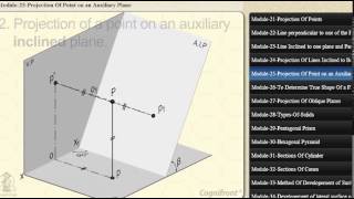 Projections of points on an auxiliary plane [upl. by Orelie]