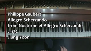 Piano Part Gaubert Allegro Scherzando from Nocturne et Allegro Scherzando ♩132 [upl. by Barta]