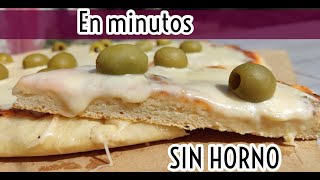 Como hacer MASA DE PIZZA SIN LEVADURA NI AMASADO😁 [upl. by Eiwoh]