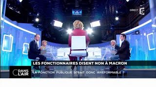 Les fonctionnaires disent non à Macron  Les questions SMS cdanslair 09102017 [upl. by Isnan151]