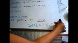 ¿Cómo calcular el SDI Tutorial [upl. by Lamoree488]