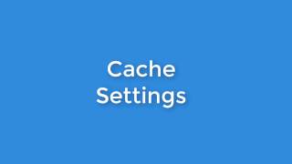 Mashery Cache Settings [upl. by Jurdi135]