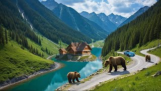 Transfagarasan Romanias Most Beautiful Road Balea Lake and Bear Encounters [upl. by Ahsemac]