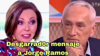 💔Maria Elena Salinas envía DESGARRAD0R MENSAJE a Jorge Ramos tras su salida de Univisión [upl. by Nagaek320]