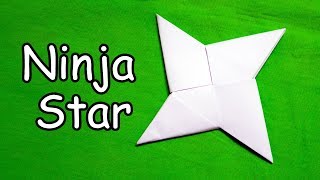 How to make a Paper Ninja Star Shuriken  Easy Origami [upl. by Tenney]