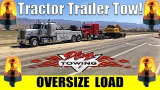 Oversize Load Tow 150000 Pounds  11 6quot Wide [upl. by Lyrahs]