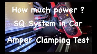 How Much Power Does an Audio System Draw  CLAMPING TEST [upl. by Warring]