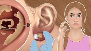 ASMR ear cleaning ear wax removal ASMR animation [upl. by Zora333]