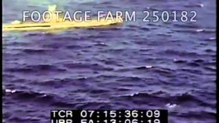 US Submarine Attacks Japanese Sampans 25018207  Footage Farm [upl. by Leasa]