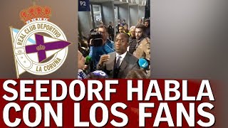 Seedorf se acercó a hablar con los hinchas tras el fracaso  Diario AS [upl. by Renferd]