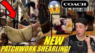 NEW Coach Patchwork Shearling Collection  NEW Mira Shoulder Bags Shop With Me [upl. by Rramed627]