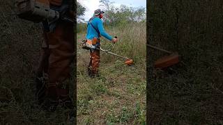 ROÇADEIRA STIHL FS160 agro pecuaria [upl. by Colline870]