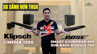 So Sánh Hơn Thua Giữa Hai Dòng Loa Soundbar Được Mệnh Danh Là quotÔng Trùm Phòng Phimquot BOSE Và KLIPSCH [upl. by Dlared]