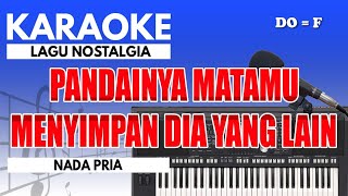 Karaoke  Antara Cinta Dan Dusta  Obbie Messakh  Nada Pria [upl. by Simpson925]