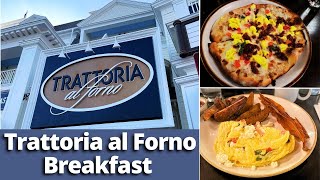 Trattoria al Forno Breakfast What to Expect at Disney Boardwalk  Walt Disney World Dining [upl. by Atneciv]