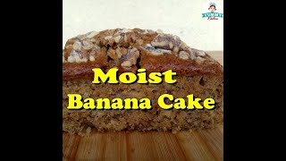 Banana cake  Moist Banana Cake  Easy banana Cake [upl. by Nye]