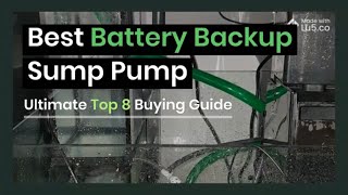 Best Battery Backup Sump Pump System 🌊  Ultimate Top 8 Buying Guide and Reviews 2020 [upl. by Aralk]